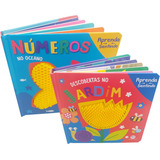 Livro Infantil Interativo Educativo Aprenda Sentindo 2 Vols