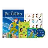 Livro Kit 5 Em 1 Colorir Com Dvd Disney - Peter Pan