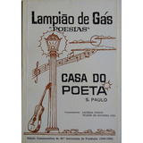 Livro Lampião De Gás De São Paulo Poesias Casa Do Poeta 