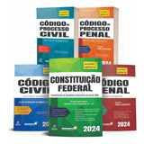 Livro Legislação Seca 2024 Constituição Código Civil Código De Processo Civil Código Penal Código De Processo Penal 