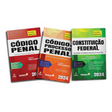 Livro Lei Seca 2024 Constituição Federal Código Penal Código De Processo Penal Edição 7 Autor Atualizada 