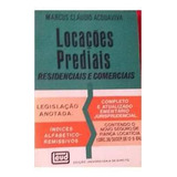 Livro Locações Prediais Residenciais E Comerciais Marcus Cláudio Acquaviva 1985 
