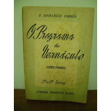 Livro O Programa De Vernáculo 3 4 Série G Guimarães Correa