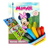 Livro Para Colorir Minnie Com 6