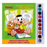 Livro Prancheta Especial Para Pintar Turma Da Monica Cascão