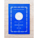 Livro Ritual E Instruções De Companheiro Maçom Do Rito York 1975 Grande Oriente De São Paulo
