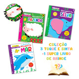 Livro Sensorial Com Textura Para Bebês Toque E Sinta Animais Kit Livros Para Desenvolvimento Infantil Educacional