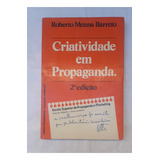 Livro Sobre A Criatividade Em Propaganda Ano De 1978 Autor Roberto Menna Barreto