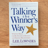 Livro Talking The Winner's Way - Leil Lowndes