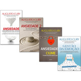 Livros Augusto Cury Ansiedade Volumes 1 2 E 3 Lacrados Envio