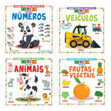 Livros Infantil Trilíngue Minhas Primeiras Palavras Ilustrado Aprenda Inglês Português E Espanhol Com Temas Diferentes