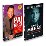 Livros Pai Rico Pai Pobre E Do Mil Ao Milhão