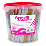 Lixa De Unhas Lixa Parda Arte Sedução Pote Com 500 Unidades De Lixa Parda Cinza Lisa Forma Reta Kit X 500 Unidades