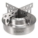 Lixada Outdoor Camping Aço Inoxidável Mini Fogão Álcool