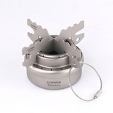 Lixada Outdoor Titanium Álcool Fogão Rack Combo Set Mini