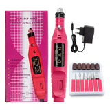 Lixadeira De Unha Elétrica Cor Rosa 110v 220v