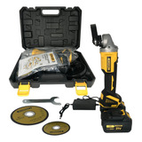 Lixadeira Esmerilhadeira Angular Recarregavel 21v 2 Baterias