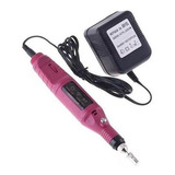 Lixadeira Lixa Motor Unha Elétrica Profissional Bivolt Rosa 110v/220v (bivolt)
