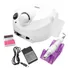 Lixadeira Motor Elétrica Unha Profissional Nail 45000 Bivolt Cor Branco 110v/220v (bivolt)