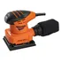 Lixadeira Orbital Profissional 180w Com Coletor De Pó 60hz Leve Cor Laranja P/ Madeira E Superfícies + Lixa 220v Pró Euro
