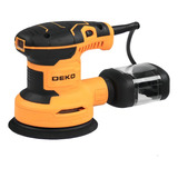 Lixadeira Roto Orbital 5 Polegadas 320w 16 Lixas Deko Cor Amarelo 220v