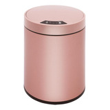 Lixeira 12l Rose Gold Inox Automatica Grande Inteligente