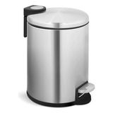 Lixeira 3 Litros Aço Inox Com Pedal Cesto Removível Xtuned Cor Cinza