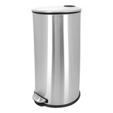 Lixeira 30 Litros Aço Inox Com Pedal Cesto Removível Mimo