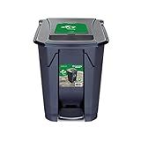LIXEIRA 60LTS PRETA C RODA PEDAL TAMPA CLICK