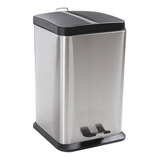 Lixeira Aço Inox Pedal Com Balde Interno 20 Litros Jaspe Mor