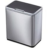 Lixeira Automática 50 Litros Inox Com Sensor