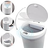 Lixeira Automatica Com Sensor Lixeira Antiodor Inteligente Smart Toque Banheiro Cozinha Escritorio Quarto Sala 12L