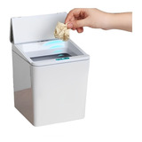 Lixeira Automática Inteligente 6 Litros Cozinha Banheiro Cor Branco