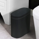 Lixeira Automática Inteligente Com Sensor Banheiro Cozinha Cor Preto