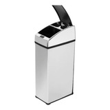 Lixeira Automática Sensor Inox Polido 3 Lts Litros Quadrada
