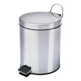 Lixeira Banheiro Cozinha Balde 3 Litros Inox Pedal C Tampa