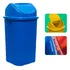 Lixeira Basculante 60l Plastica Resistente Escritorio Forte