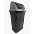 Lixeira Basculante Preta Black Steel 30litros Plástico