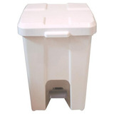 Lixeira Branca 30 Litros Quadrada Com Pedal P30