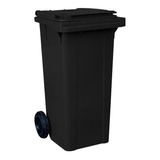 Lixeira Carro Coletor Lixão 120 L Contentor Lixo Preto