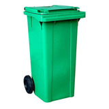 Lixeira Carro Coletor Lixão 120 L Contentor Lixo Verde