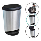 Lixeira Cesto C Pedal 10l Cozinha Lavanderia Inox Label