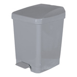 Lixeira Cesto De Lixo Pedal Pia Cozinha Banheiro 9 Litros Cor Cinza