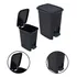 Lixeira Cesto Rattan Arqplast Cor Preto 7l