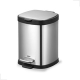 Lixeira Com Pedal E Balde Removível Frame 6l Inox Brinox