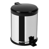 Lixeira Com Pedal Inox 12 Litros Cesto De Lixo 12l Multiuso