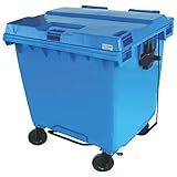 Lixeira Container Em Plástico Injetado 1000 L Com Pedal AZ JS