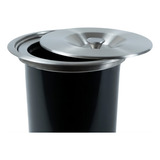 Lixeira De Embutir 8 Litros Tampa Inox Escovado Kzi