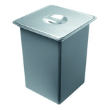 Lixeira De Embutir E Sobrepor Aço Inox Fosco Quadrada Franke 13546 10l