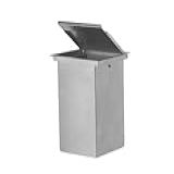 Lixeira De Embutir Quadrada Em Aço Inox 304 Para Bancada E Pia De Cozinha 4 5L Antiodor Compacta Resistente E Elegante TLPRO